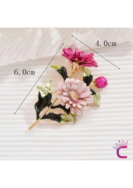 Dekoratif Kore Tarzı Çiçekli Kadın Broş Arkadaşa Iş Hediyesi Hediyelik Elbise Ceket Yaka Iğnesi Broş modelleri