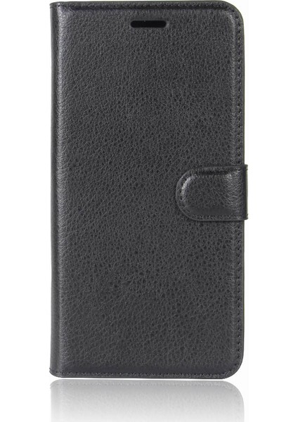 Samsung Galaxy Için J3 (2017) Litchi Cilt Cüzdan Deri Koruma Telefon Muhafazası Stand-Black (Yurt Dışından) fiyatları