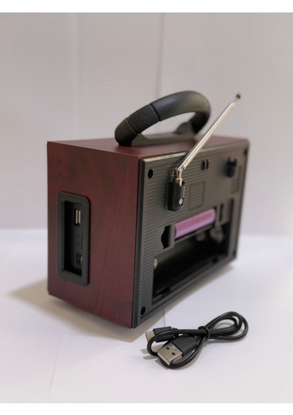 Kahverengi Nostajık Bluetooth Usb/fm Radyo Müzik Çalar, Rahat ve Pratik Kullanım fırsatları
