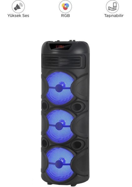 Led Işıklı Mikrofonlu Kumandalı Bluetooth Hoparlör indirimleri