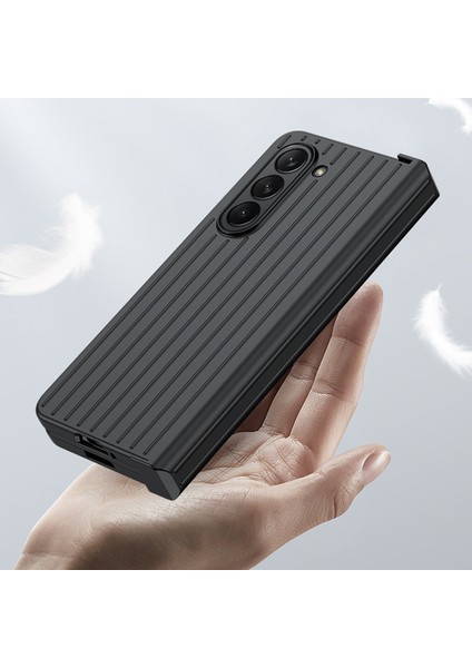 Samsung Galaxy Z Için 5g Telefon Kılıf Anti-Drop Sert Pc Kılıfı Çizgili Tasarım Şok Geçirmez Telefon Kapak Baby Mavi (Yurt Dışından) fiyatları