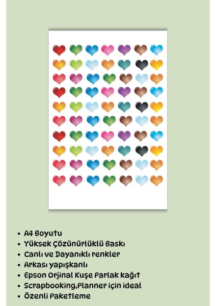 70 Adet Kalp Sticker Çıkartma Seti , Okul Tebrik Stickerı ,öğretmen Hediyesi,motivasyon fiyatları