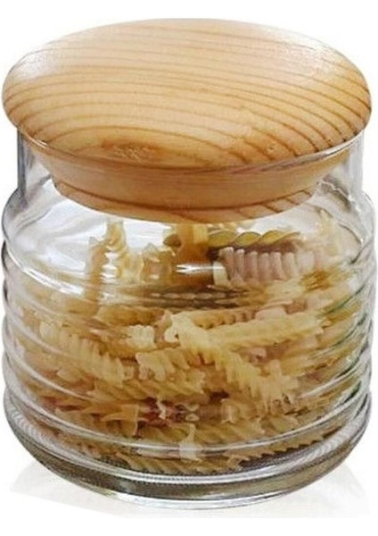 Ahşap Kapaklı Kavanoz Beyaz 43163, Şık ve Kullanışlı Ev Dekoru Ürünü