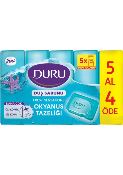 Fresh Sensations Okyanus Tazeliği 20 Adet Duş Sabunu 4 x 750 gr fiyatları