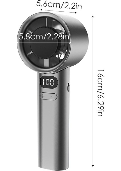 Şarj Edilebilir Mini El Fanı Dijital 120 Kademe Hassas Hız Ayarlanabilir Yüksek Kapasiteli 1500Mah Bataryalı fiyatları