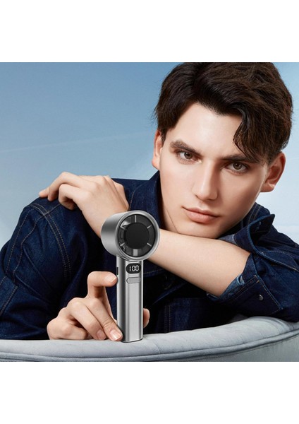 Şarj Edilebilir Mini El Fanı Dijital 120 Kademe Hassas Hız Ayarlanabilir Yüksek Kapasiteli 1500Mah Bataryalı modelleri