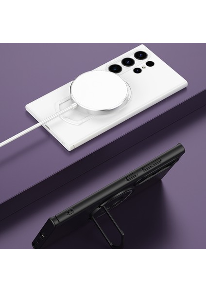 Samsung Galaxy S24 Ultra Kılıf Kickstand Telefon Kılıfı Magsafe-Koyu Mor ile Uyumlu (Yurt Dışından) fiyatları
