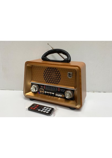 Kahverengi Çok Fonksiyonlu Usb/bluetooth/fm Radyo Müzik Çalar