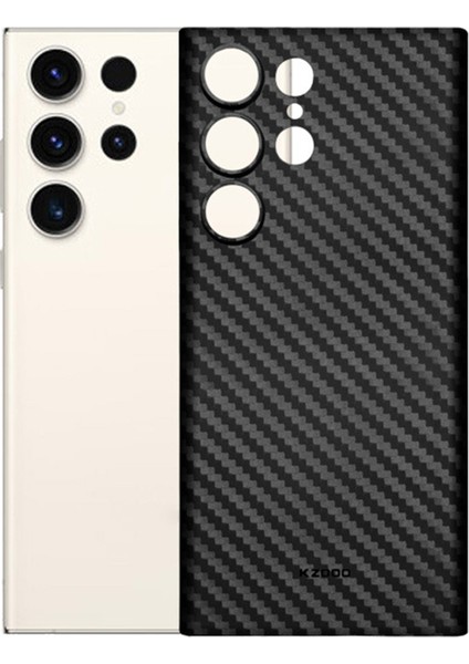 Kzdoo Samsung Galaxy S24 Ultra Kılıf Pp Telefon Arka Kapak Karbon Fiber Doku-Mavi (Yurt Dışından) fiyatları