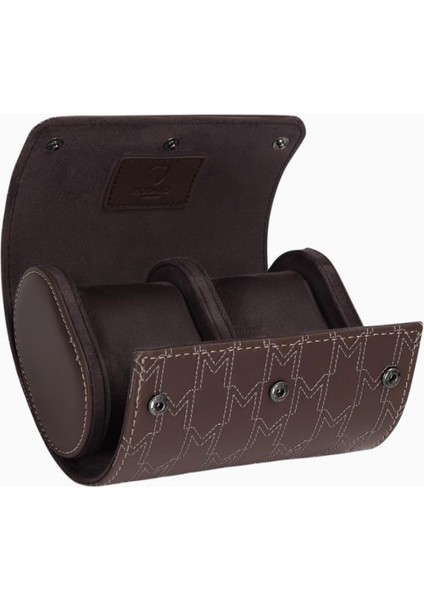 Optimus Watch Roll, 2 Saat Için Mikroleder Lüks Seyahat Kutusu