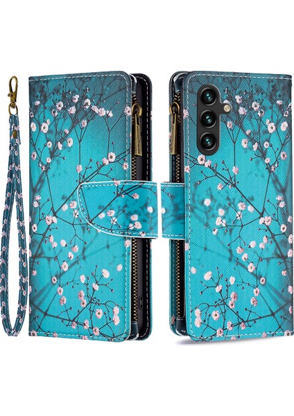 Samsung Galaxy A15 4g Kasa Cüzdan Fermuar Deri Kabuk Colorful (Yurt Dışından)