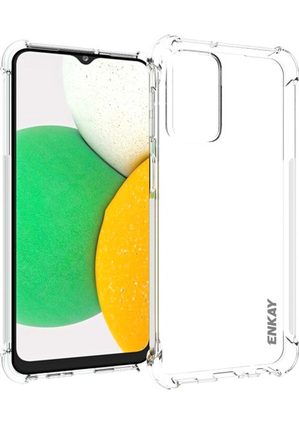 Samsung Galaxy A23 4g/5g (Global Versiyon) Şeffaf Kayma Önleyici Telefon Kasası Yumuşak Tpu Four Güçlendirilmiş Köşeler Koruma Kapağı (Yurt Dışından)