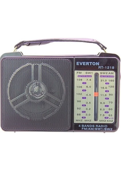 Kahverengi Şarjlı Bluetooth Usb-Sd-Fm Nostaljik Radyo, Zarif ve Pratik Kullanım Sağlar.