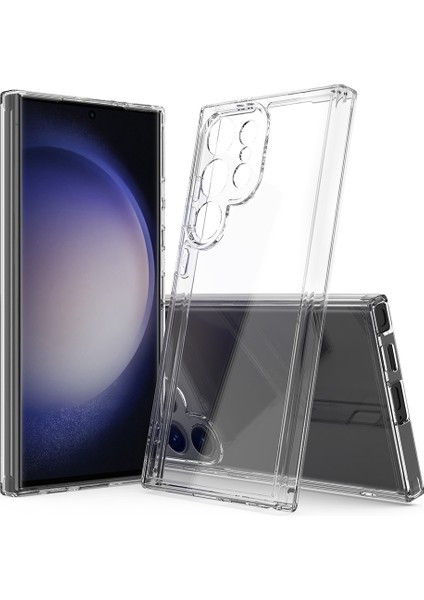 Samsung Galaxy S24 Ultra Kılıf Şeffaf Akrilik+Tpu Telefon Koruma Kapağı (Yurt Dışından)