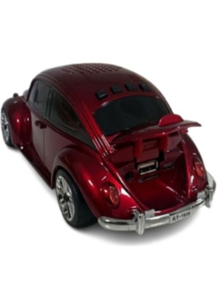 Kırmızı Retro Araba Tasarımlı Bluetooth Hoparlör, Tf, Usb, Fm Desteği fiyatları