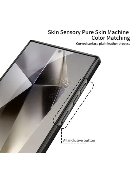 Samsung Galaxy S24 Ultra Pc+Pu Kılıf Skin-Touch Ince Telefon Kapağı-Mavi (Yurt Dışından) fiyatları