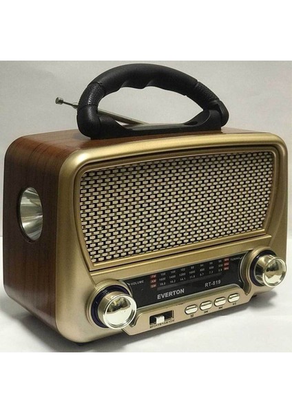 Güneş Enerjili Nostaljik Fm, Aux ve USB Müzik Çalar, Şık ve Kullanışlı Tasarım