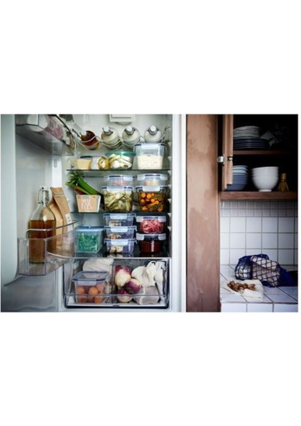 Turuncu Kare Saklama Kabı, Plastik Kapaklı, 1,2 Litre, Dayanıklı ve Şık Tasarım modelleri