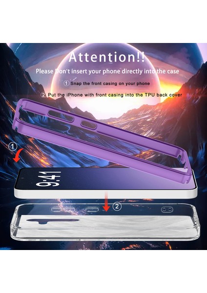 Samsung Galaxy S24+CEP Telefonu Kılıfı Pc+Tpu Darbeye Dayanıklı Degrade Tüy Kapak-Mor (Yurt Dışından) modelleri