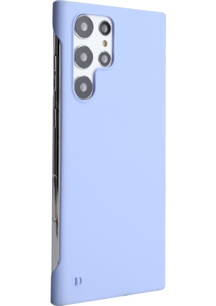 Samsung Galaxy S24 Ultra Kılıf Düşmeyi Önleyici Kalu Mat Sert Pc Çerçevesiz Arka Kapak-Mor (Yurt Dışından)