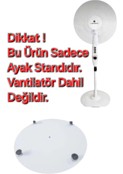 Rowell RV-8021 Vantilatör Ayak Standı (Beyaz)
