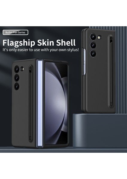 Galaxy Z Fold6 5g Kılıf Için Temperli Cam Film ve Stylus-Siyah ile Cilt Dokunuşlu Sert Pc Telefon Kapağı (Yurt Dışından) modelleri