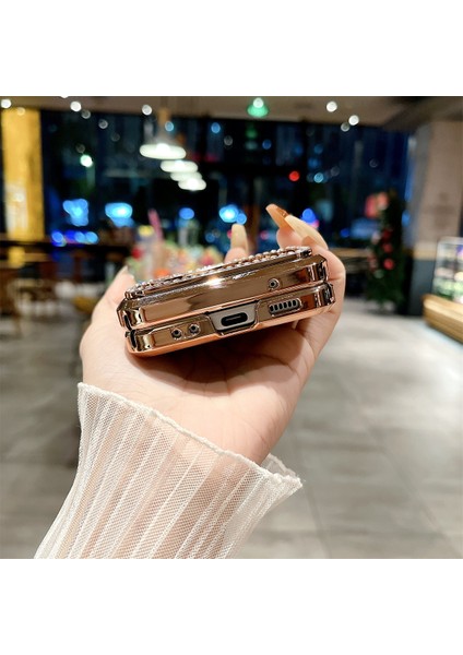Samsung Galaxy Z Flip3 5g/z Flip4 5g Kılıf Menteşe Koruma Telefon Kapağı Taklidi Dekor-Siyah (Yurt Dışından) fiyatları