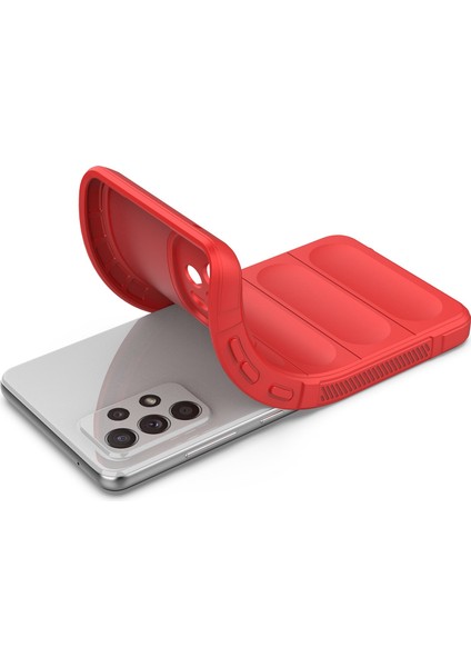 Samsung Galaxy A52 4G/5G/A52S 5g Slip Slip Yumuşak Tpu Tpu Kılıf Damla Geçirmez Cep Telefonu Koruyucu Kapak-Kırmızı (Yurt Dışından) modelleri
