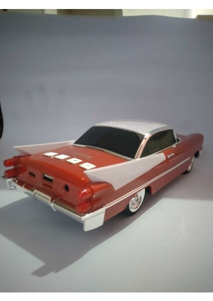 Turuncu Renkli Nostaljik Araba Tasarımlı Radyo, Şık ve Retro Tarzlı Ses Cihazı fiyatları