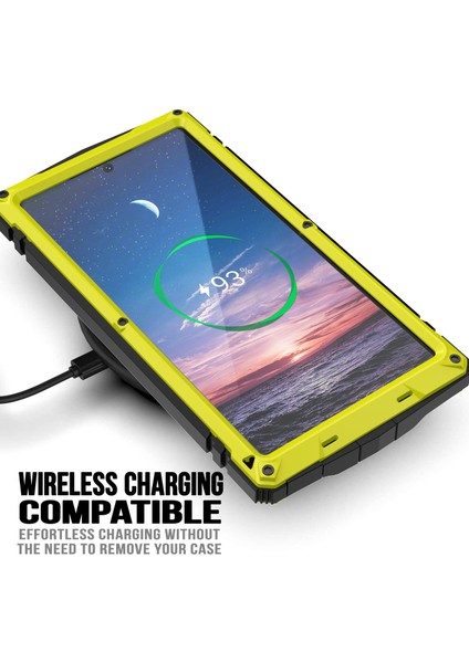 Samsung Galaxy S24 Ultra Telefon Kılıfı Kickstandlı Tam Koruma Kapağı-Sarı (Yurt Dışından) fırsatları