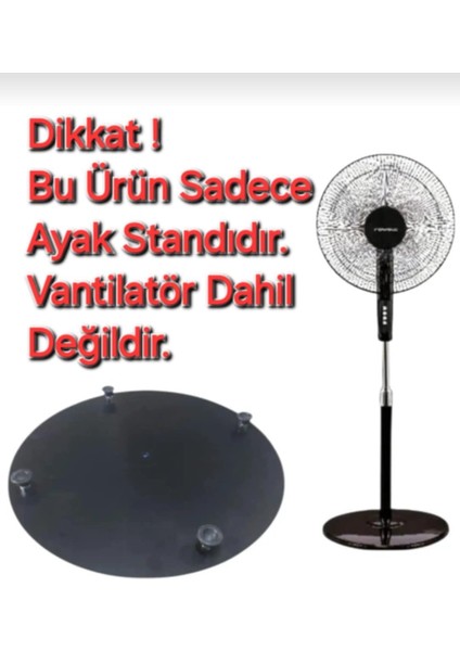 Rowell RV-425 Cf Vantilatör Ayak Standı (Siyah)