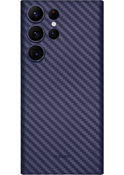Kzdoo Samsung Galaxy S24 Ultra Kılıf Pp Telefon Arka Kapak Karbon Fiber Doku-Mor (Yurt Dışından)
