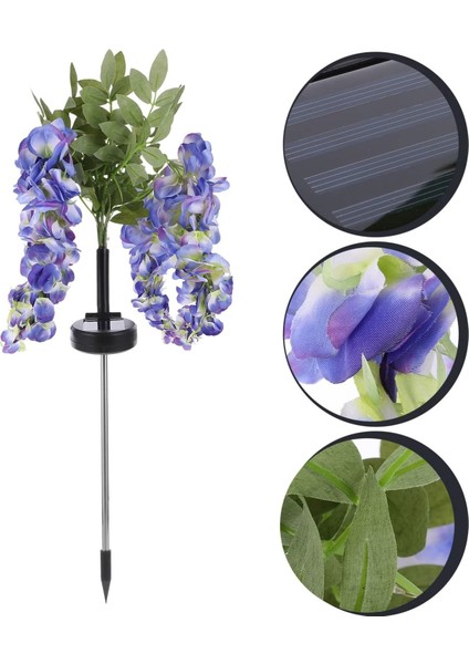 Mor Salkım LED Güneş Enerjili Bahçe Aydınlatma Lambası 🌸☀️ modelleri