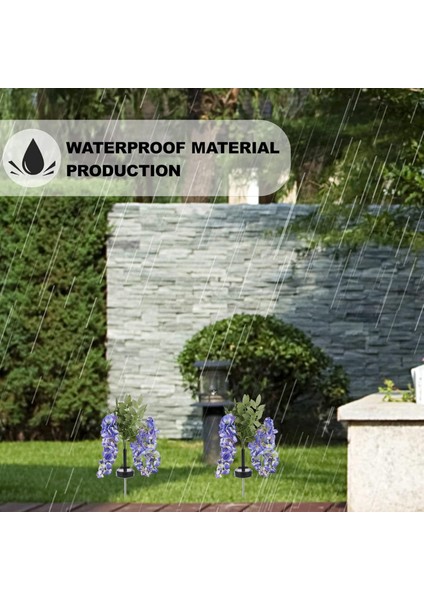 Mor Salkım LED Güneş Enerjili Bahçe Aydınlatma Lambası 🌸☀️ indirimleri