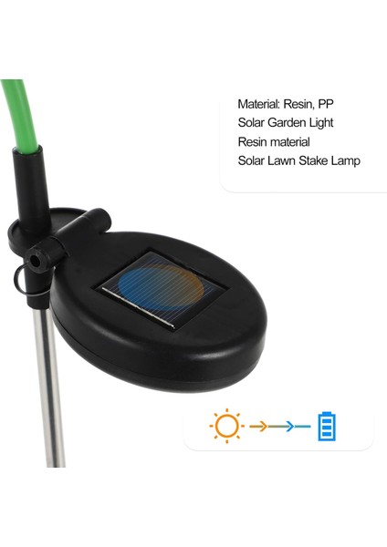 Mor Salkım LED Güneş Enerjili Bahçe Aydınlatma Lambası 🌸☀️