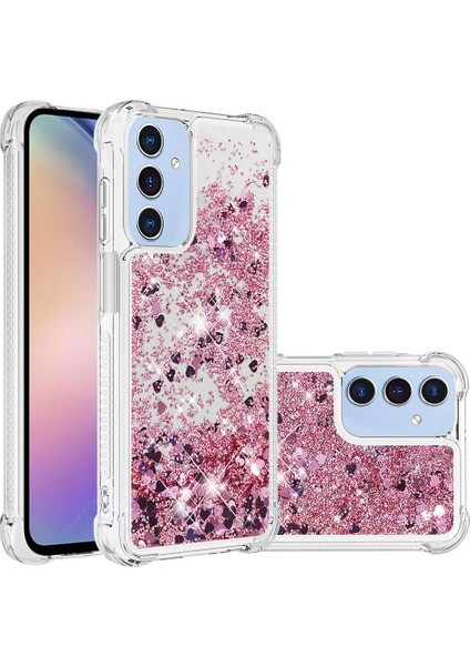 Samsung Galaxy A15 5g Case Sıvı Tpu Anti-Çizelge Telefon Geri Kabuk Rose Altın/kalpler (Yurt Dışından) fiyatları