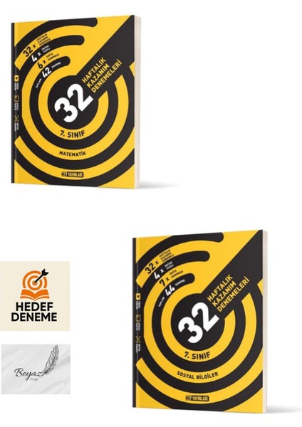 Hız 7.sınıf 32 Haftalık Matematik Sosyal Bilgiler Denemeleri Hedef Deneme