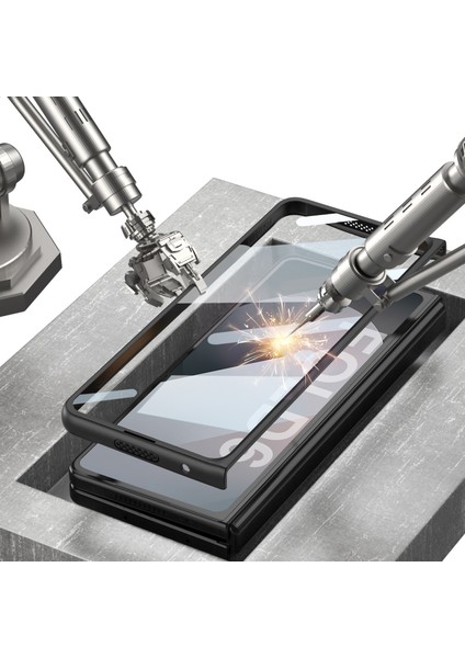 Anti-Düşen Telefon Kılıfı Için Samsung Galaxy Z Fold6 5g Kılıf Anti-Drop Pc + Pu Telefon Kapağı Ekran Filmi-Siyah (Yurt Dışından) indirimleri