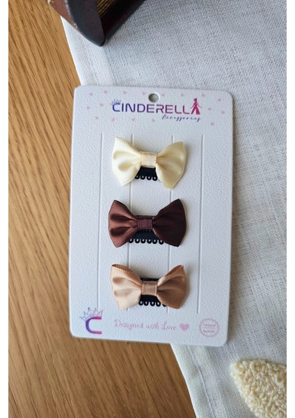 3'lü Fiyonklu Yumuşak Saçsız Bebek Tokası - Az Saçlı Kız Bebek Toka Seti Çıtçıtlı Yenidoğan Tokası