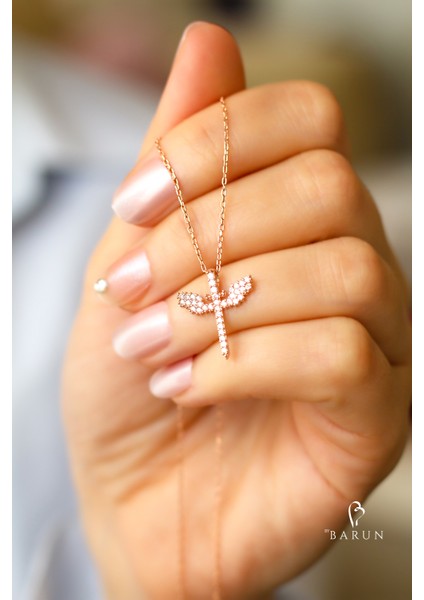 Mikail Meleği Renkli Mavi Beyaz Siyah Taşlı 925 Ayar Gümüş Kolye fırsatları