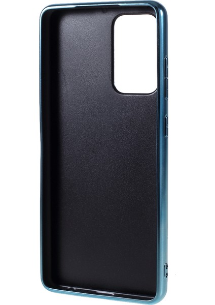 Işıltılı Payetler Tasarımı Kaplama Tpu Çerçevesi+Pc Hibrid Kapak Kasası Samsung Galaxy A52 4G/5G/A52S 5g-Blue (Yurt Dışından) modelleri