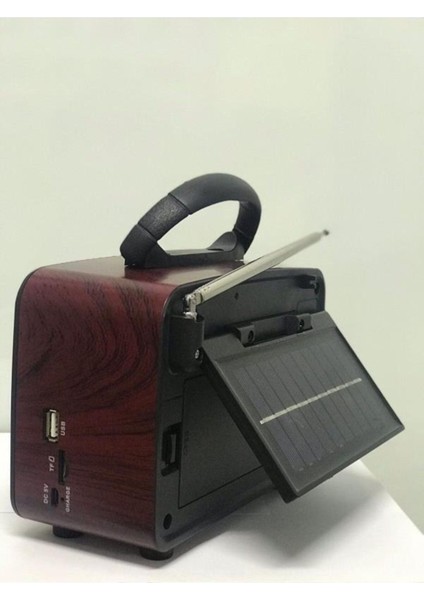 Güneş Enerjili Taşınabilir Radyo, Bluetooth, Fm, Usb, Tf Kart ve Aux Özellikleriyle