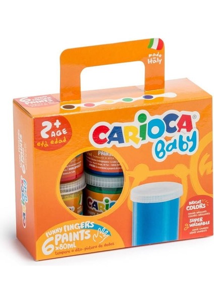 Bebek Parmak Boyası 6*80 ml Yıkanabilir +2 Yaş