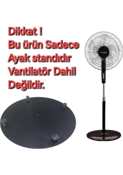 Rowell RV-3500 Fn Vantilatör Ayak Standı (Siyah)