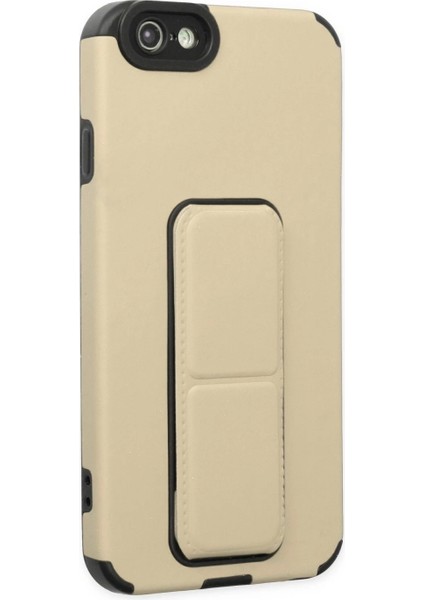 iPhone 6 Kılıf Mega Standlı Silikon - Gold fiyatları