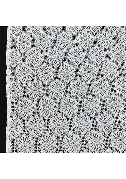 Zarif Ekru Çiçekli Dantel Kumaş – Likrasız, Elbiselik ve Ev Dekoruna Uygun EN150 cm fiyatları