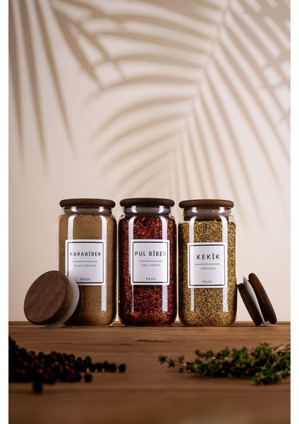 6'lı Ahşap Kapaklı Vakumlu Cam Saklama Kabı Seti modelleri