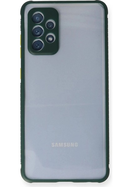 Samsung Galaxy A72 Kılıf Miami Şeffaf Silikon - Koyu Yeşil fiyatları