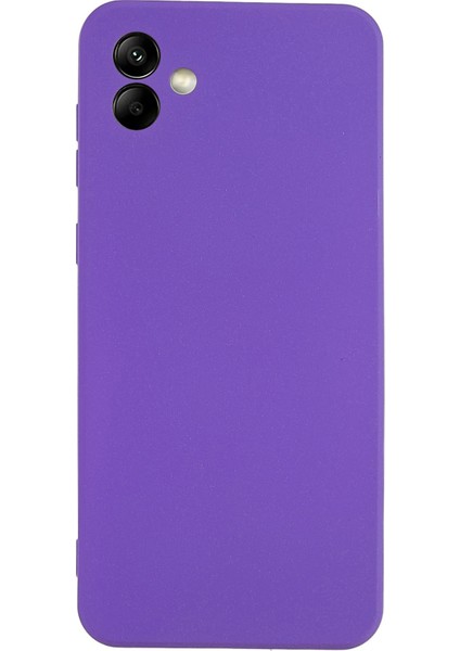 Samsung Galaxy A04 4g (164.4 x 76.3 x 9.1 Mm) Için Çift Taraflı Mat Kayma Önleyici Telefon Kasası Yumuşak Tpu Çizik Dirençli Kapak-Mor (Yurt Dışından)