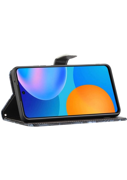 3D Desen Baskı Çapraz Doku Deri Deri Cüzdan Stand Kılıfı Samsung Galaxy A32 4g (Ab Versiyonu) -Wolf (Yurt Dışından) modelleri